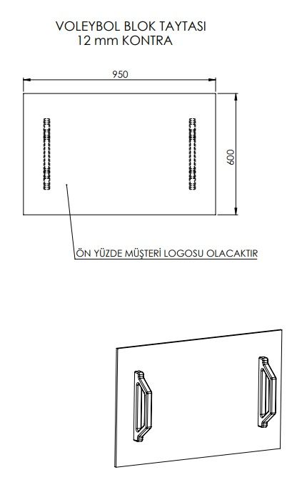 VOLEYBOL BLOK TAHTASI