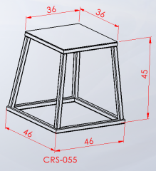 plyometrik metal sehpa seti 30-45-60 cm