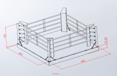 boks ringi 400x400cm 10+cm ile 40 cm arası yerden yükseklikte standart renklerde baskısız