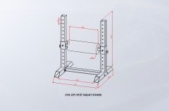 split squat standı