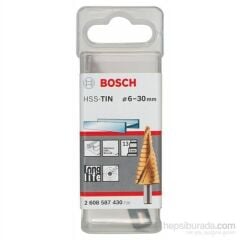 Bosch  - Kademeli Matkap Ucu Hss-Tin - 6 - 30 Mm, 10,0 Mm, 93,5 Mm