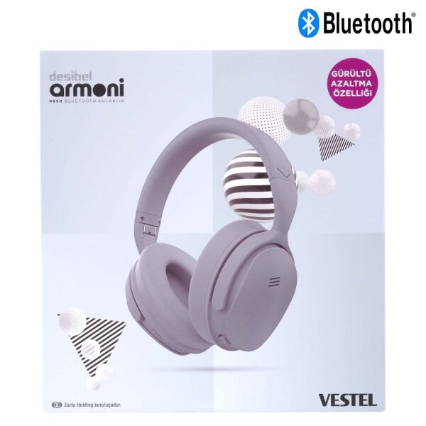 Vestel Desibel K650 Bluetooth Kulaklık Gri