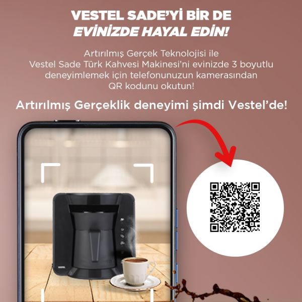 Vestel Sade S910 Siyah Türk Kahve Makinesi