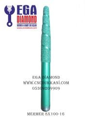 8X100 MERMER CNC UCU SAP 16 MM ( YEŞİL SERİ )