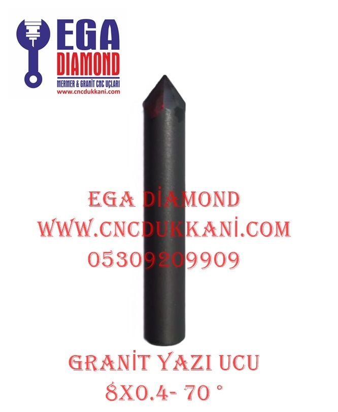 GRANİT YAZI UCU SAP 8 MM 70 DERECE 0.4 MM UÇ ( A SERİ )