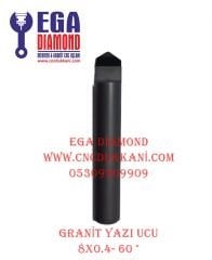 GRANİT YAZI UCU SAP 8 MM 60 DERECE 0.4 MM UÇ ( B SERİ )
