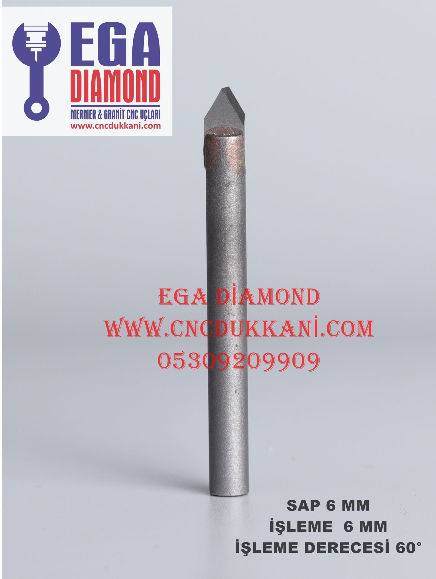 6 MM YAZI UCU ( 60 DERECE )