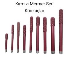 KIRMIZI SERİ KÜRE MERMER UÇLARI