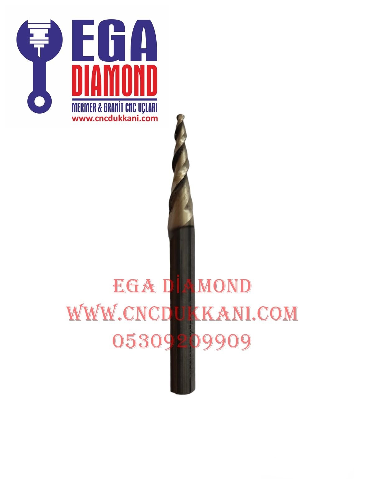 2 MM KONİK KARBÜR UÇ  SAP 6 MM