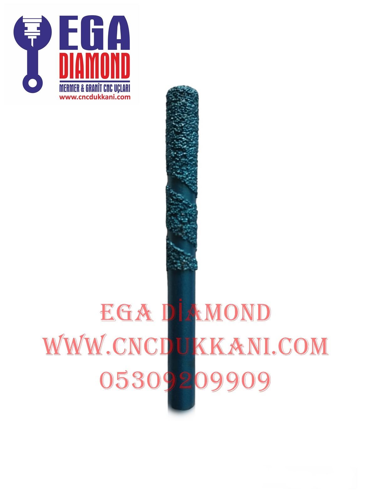 8x50 Düz Mermer Cnc Ucu ( MAVİ SERİ )