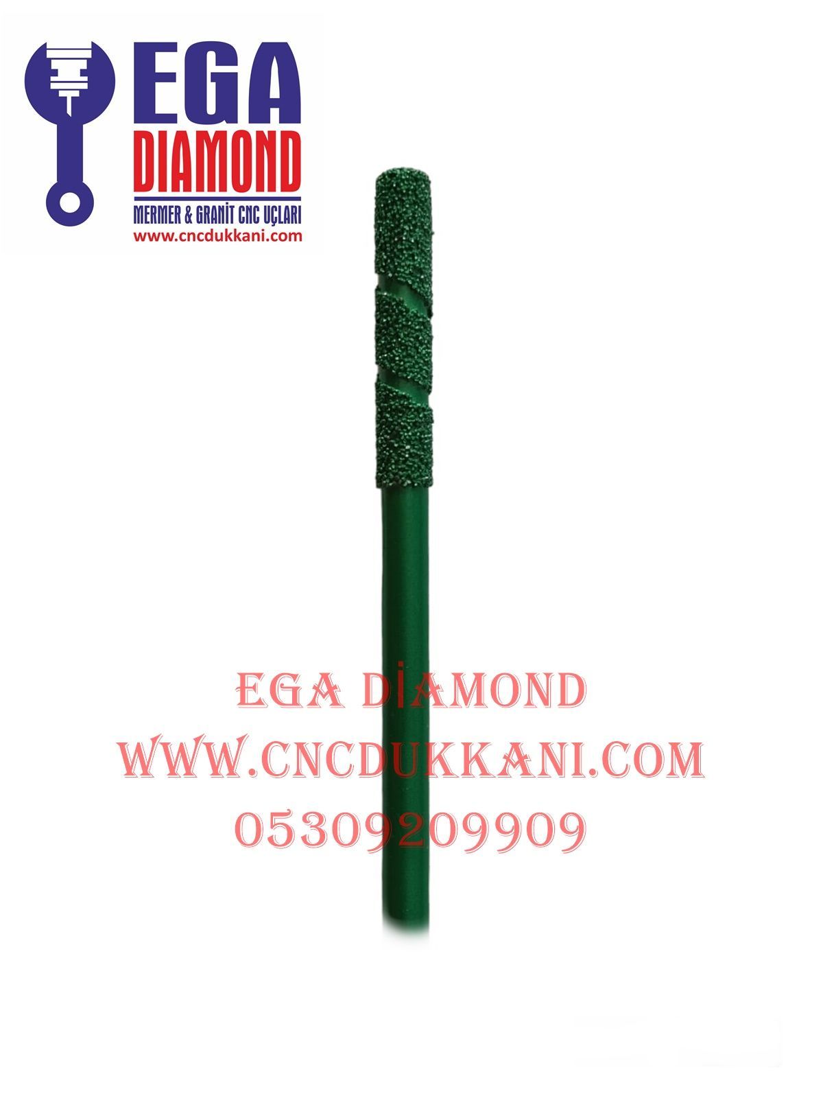 8x50 Düz Mermer Cnc Ucu ( YEŞİL SERİ )