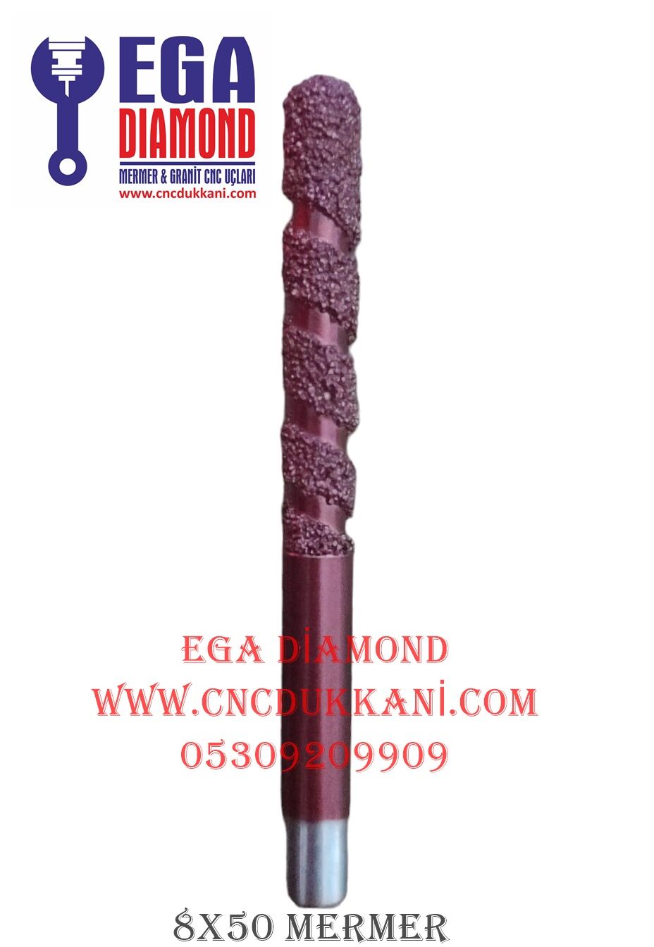 8X50 KÜRE MERMER UCU