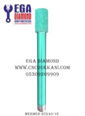25X40  DÜZ MERMER CNC UCU SAP 18 ( YEŞİL SERİ )