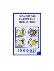 Universal Doğalgaz Enjektör 9 Lokma (Arçelik-Beko-Altus-Bosch-Siemens-Profilo-Aeg)