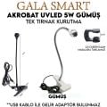 AKROBAT UV LED 5W GÜMÜŞ