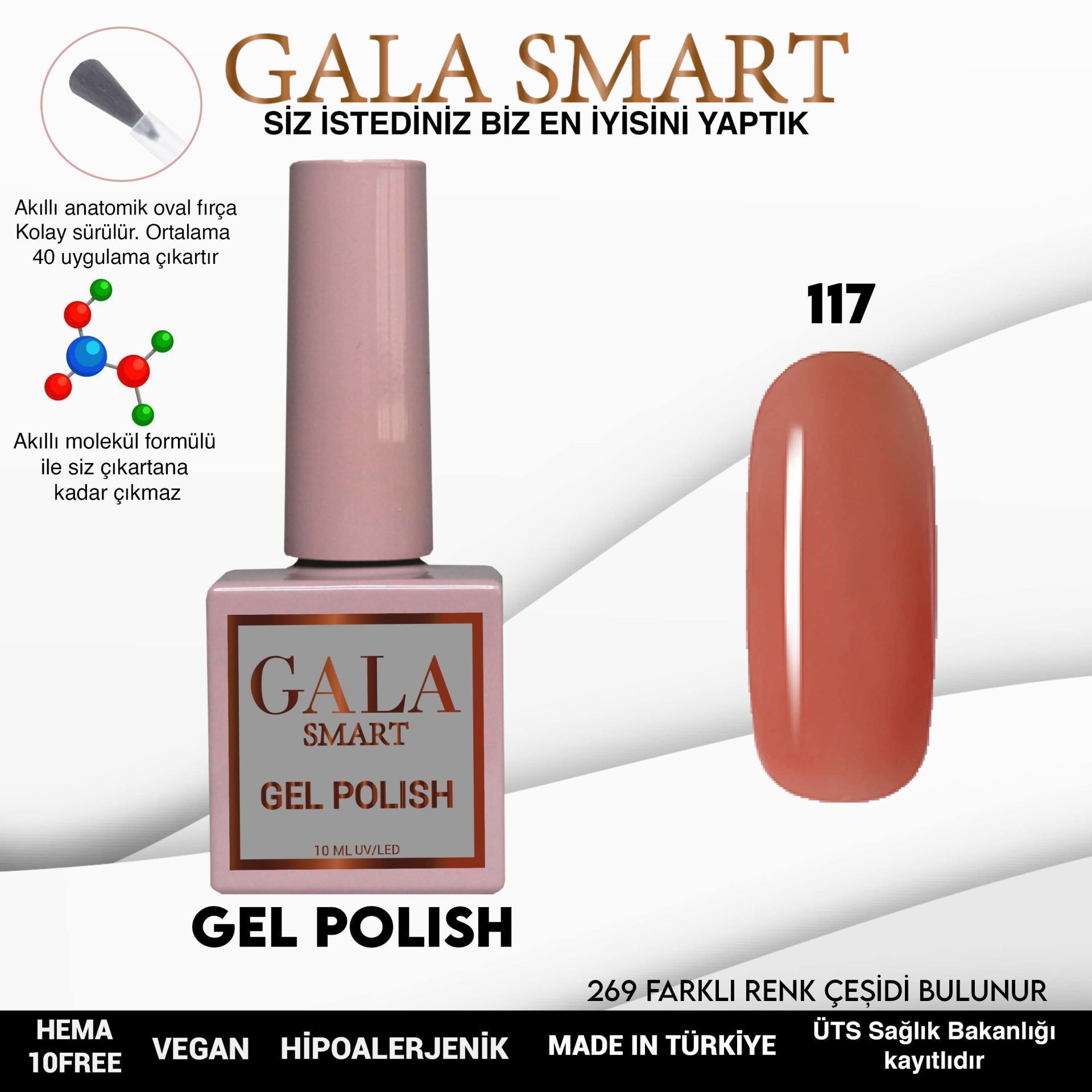 GALA SMART CLASSİC KALICI OJE 10 mle NO:117