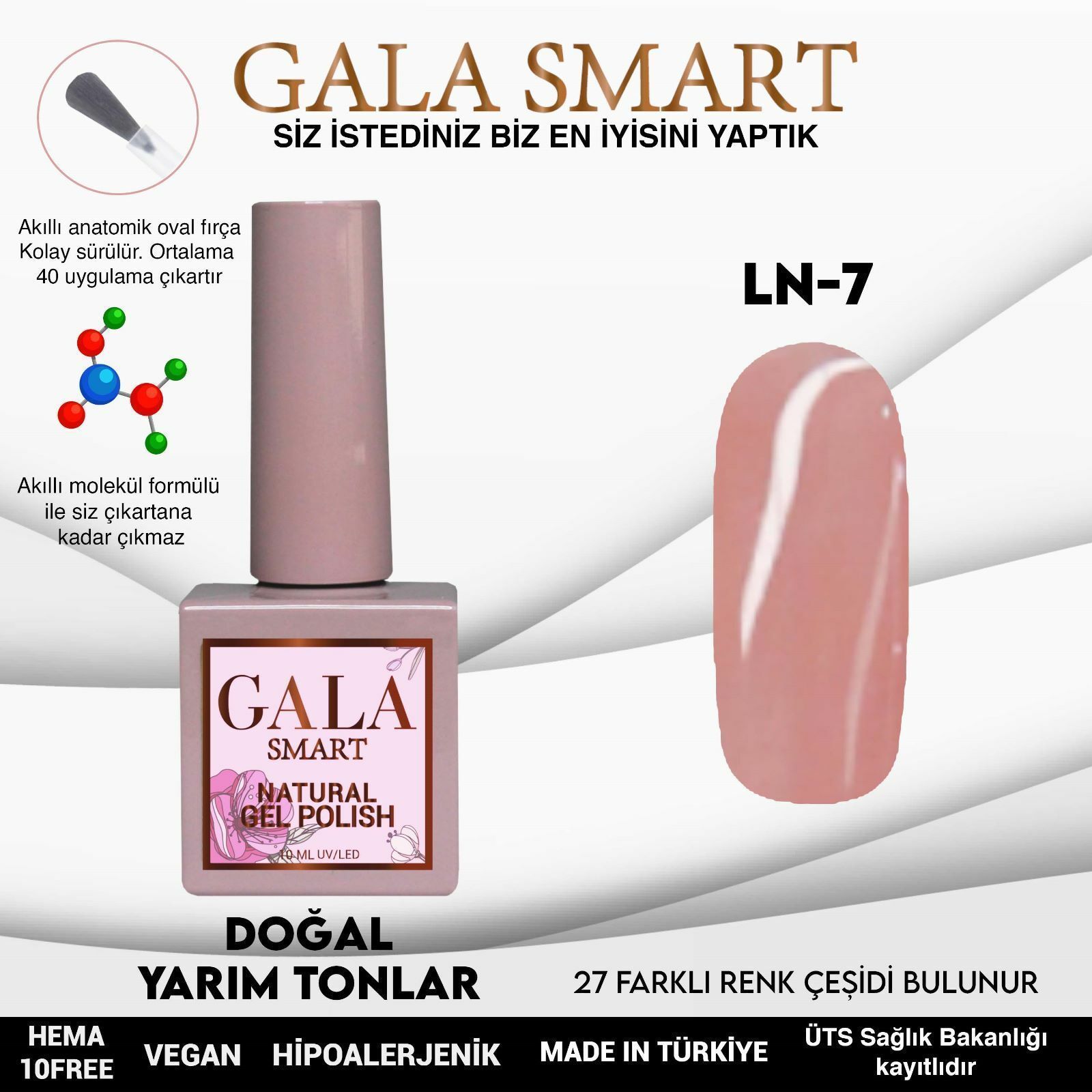 GALA SMART NATURAL KALICI OJE 10 mle LN7