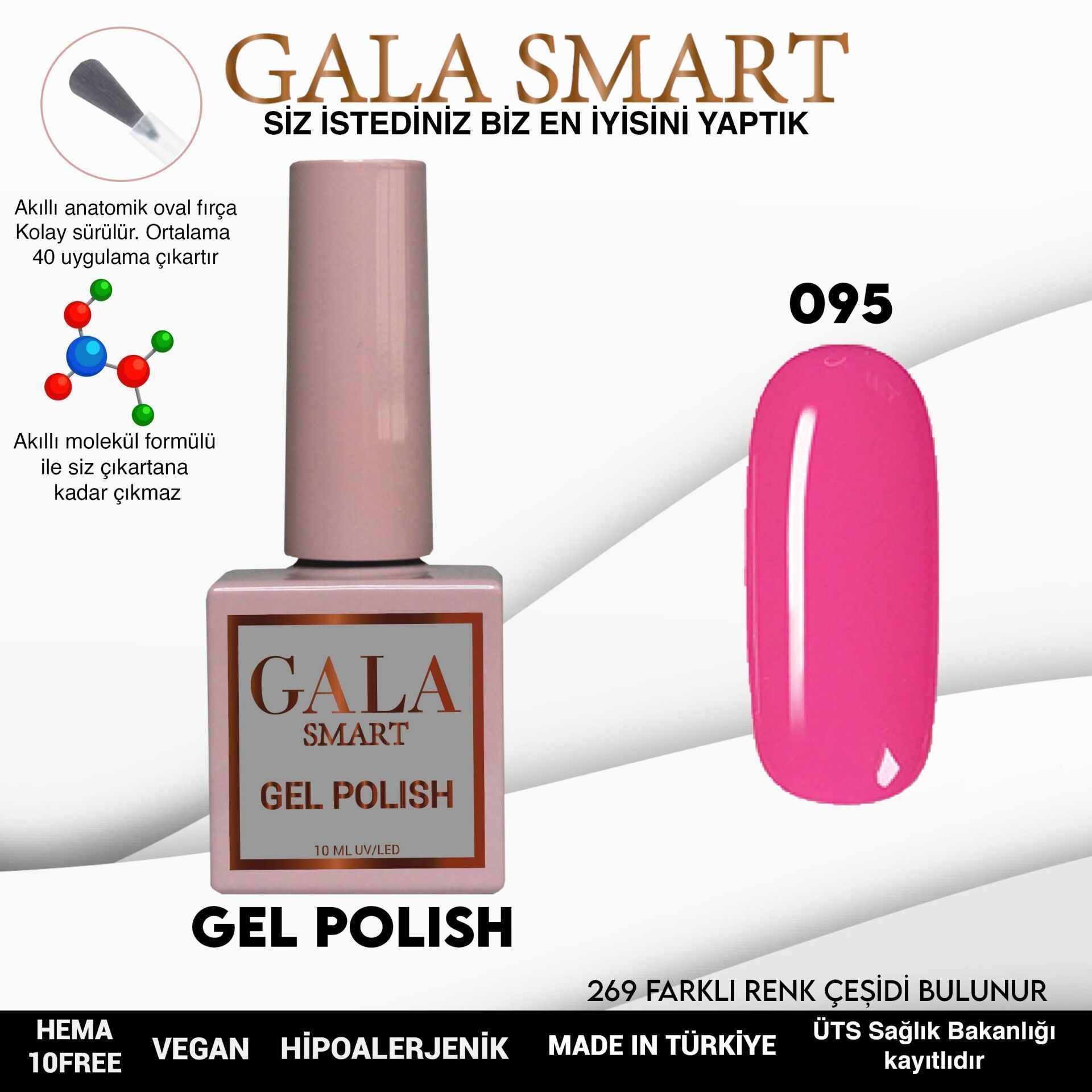 GALA SMART CLASSİC KALICI OJE 10 mle NO:095