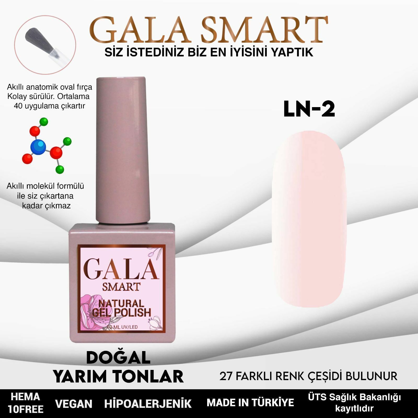 GALA SMART NATURAL KALICI OJE 10 mle LN2