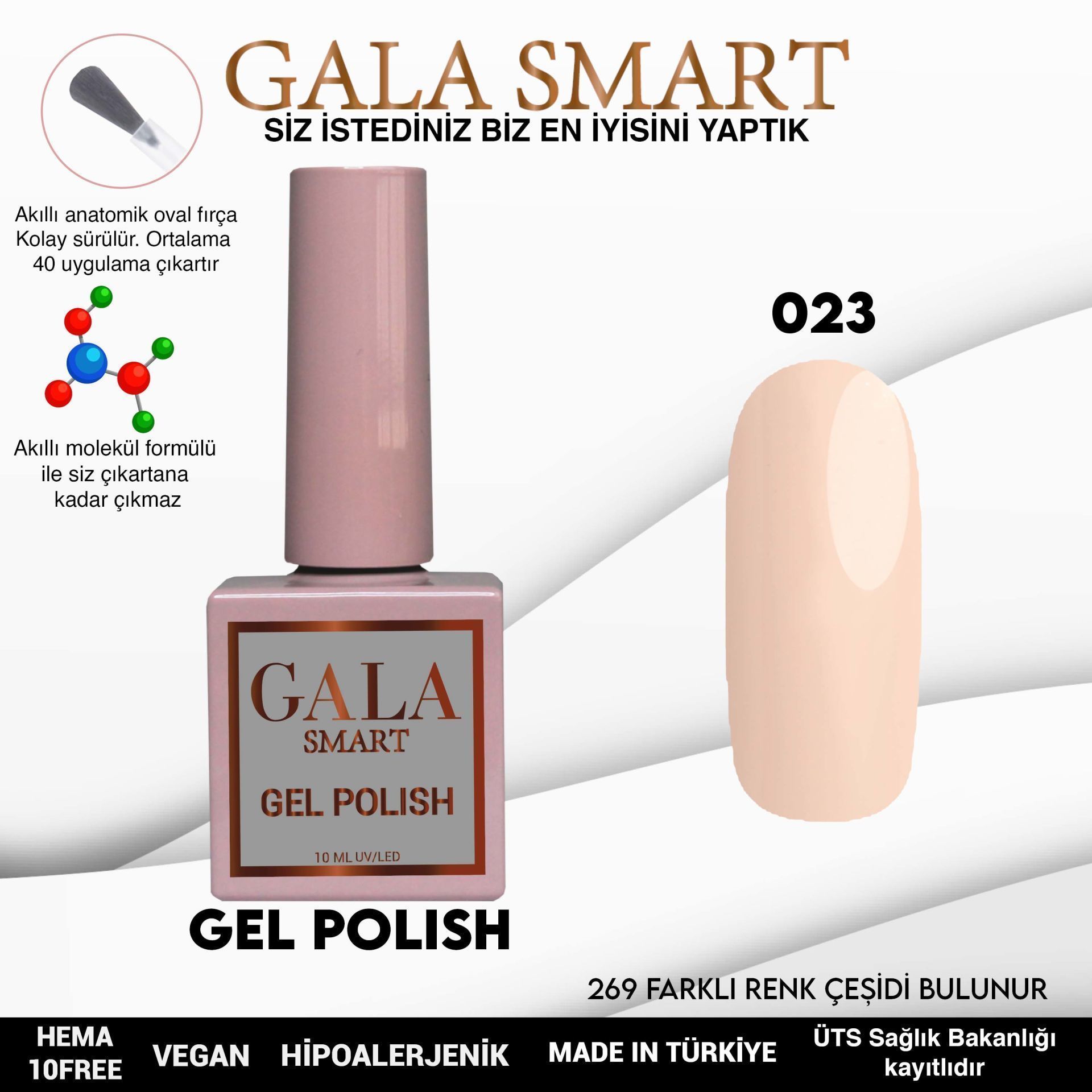 GALA SMART CLASSİC KALICI OJE 10 mle NO:023