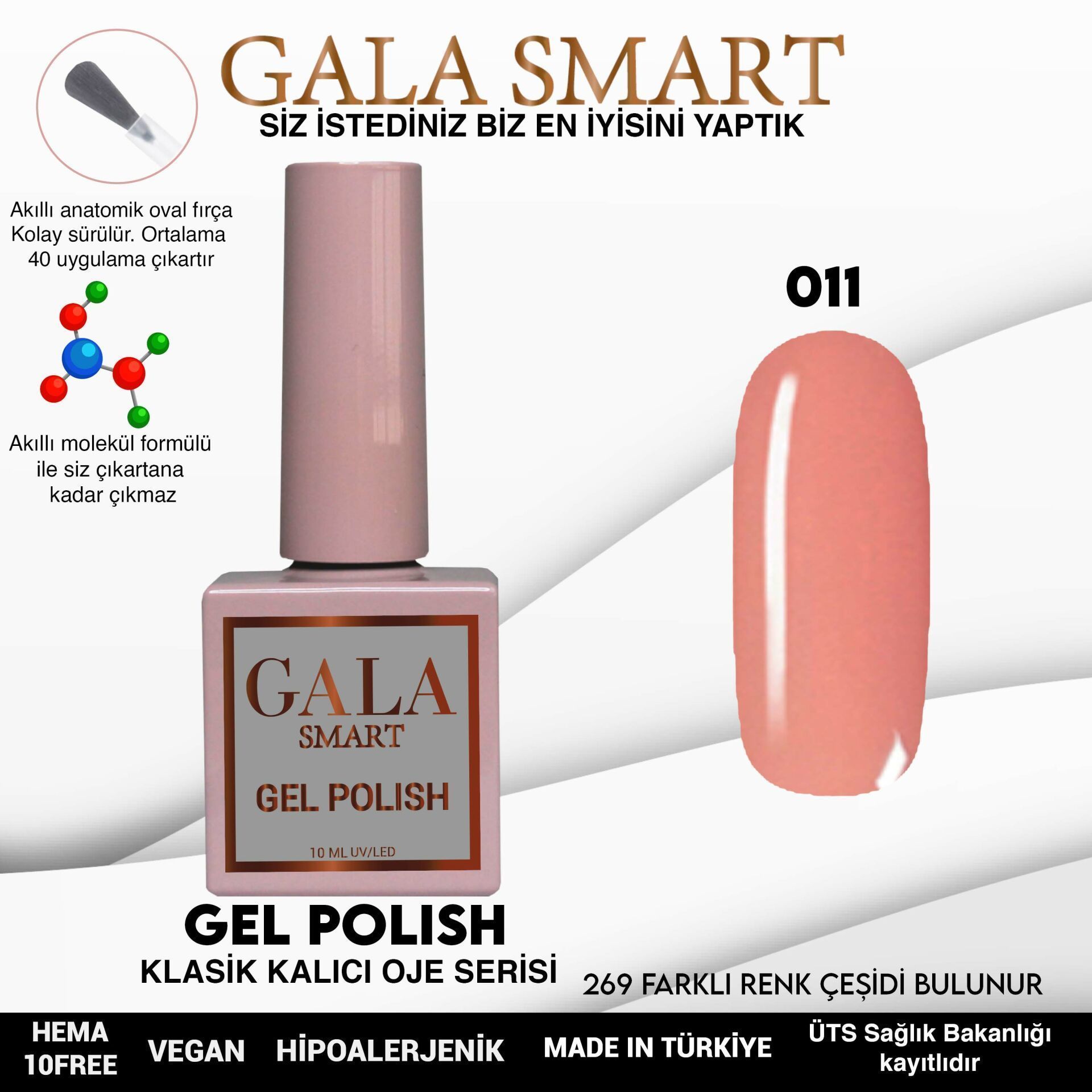 GALA SMART CLASSİC KALICI OJE 10 mle NO:011