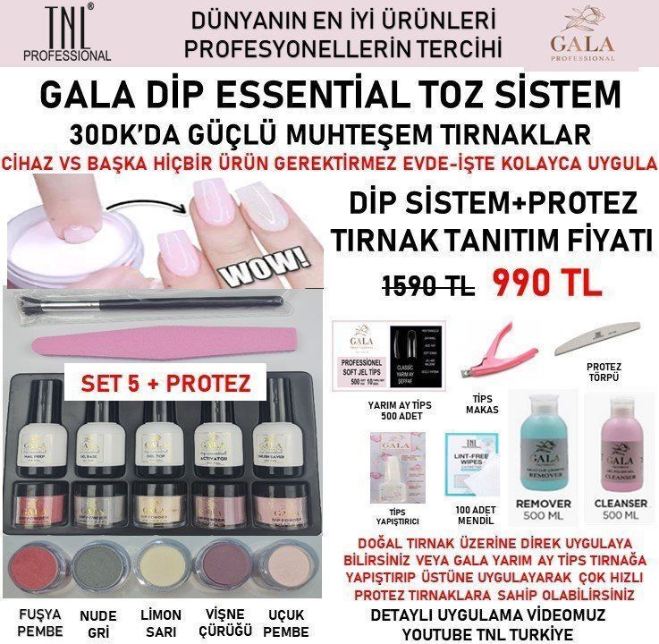 GALA DİP ESSENTİAN SİSTEM CİHAZSIZ 30 DK. SET:5 + PROTEZ