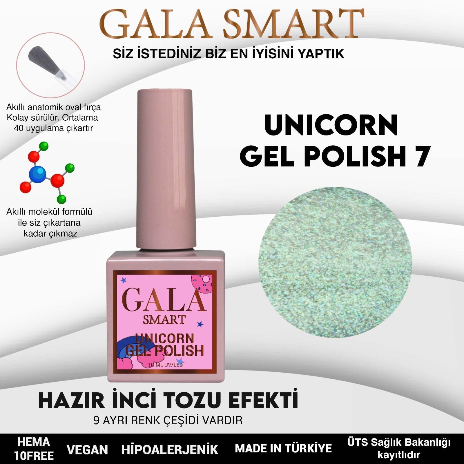 GALA SMART UNİCORN KALICI OJE 10 ml U7