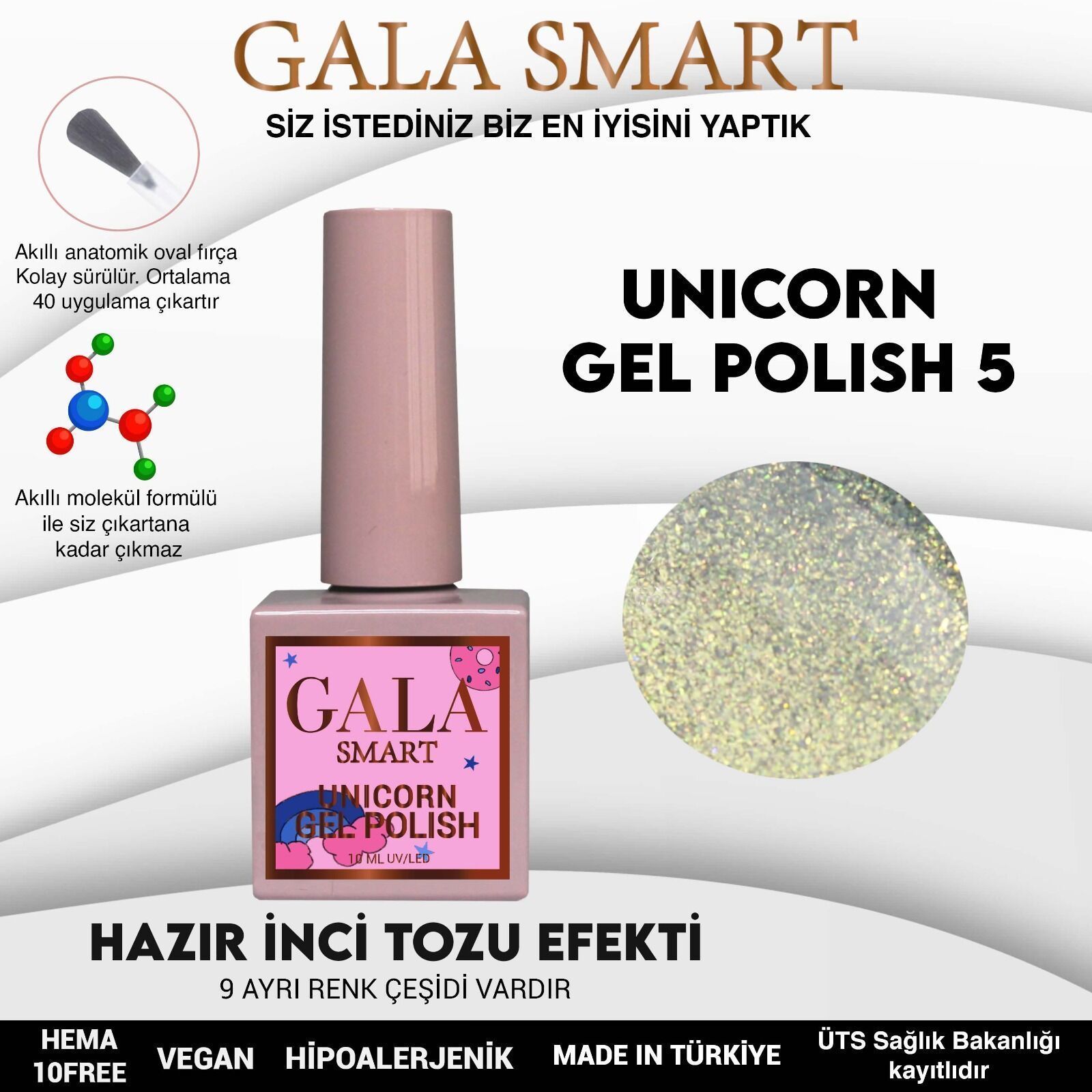 GALA SMART UNİCORN KALICI OJE 10 ml U5