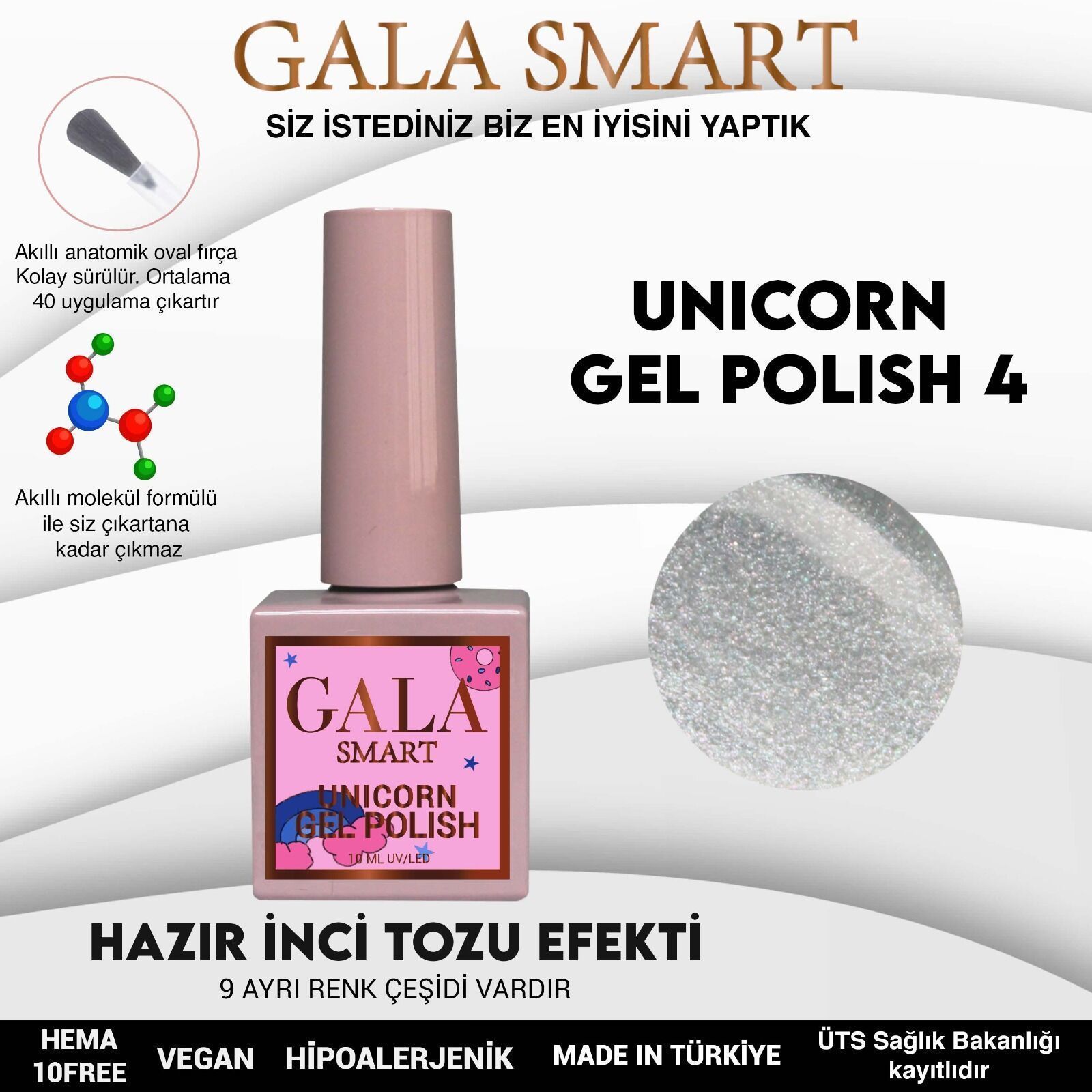 GALA SMART UNİCORN KALICI OJE 10 ml U4