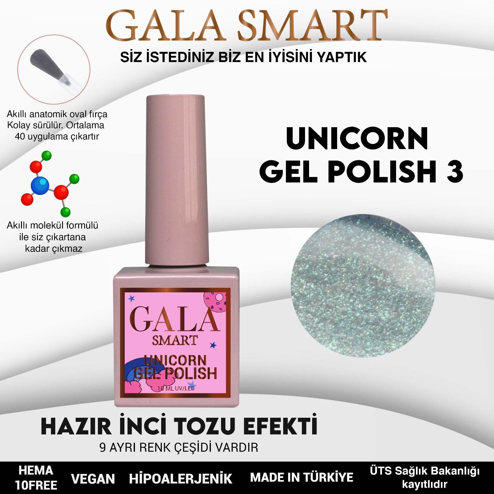 GALA SMART UNİCORN KALICI OJE 10 ml U3