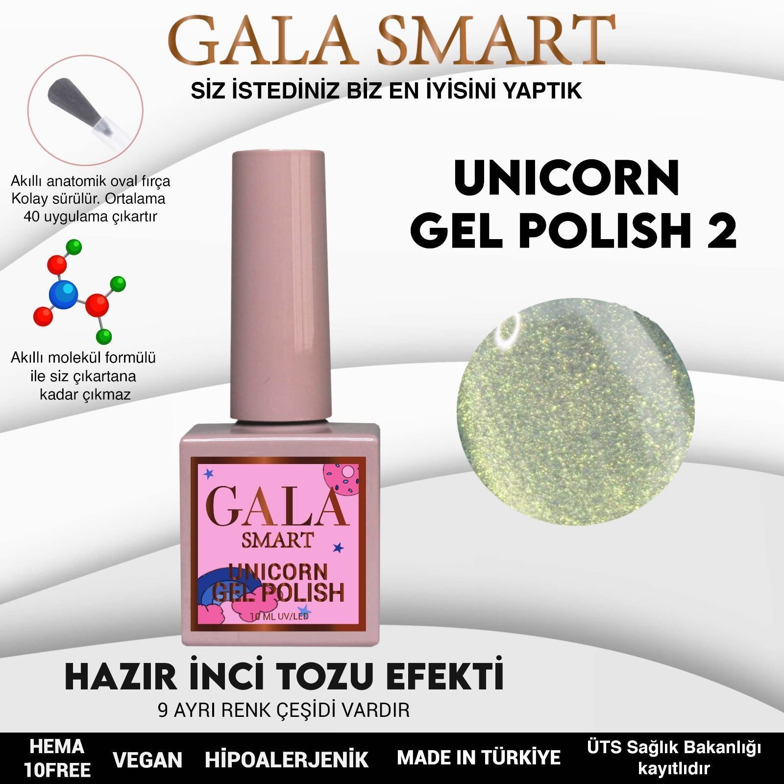 GALA SMART UNİCORN KALICI OJE 10 ml U2