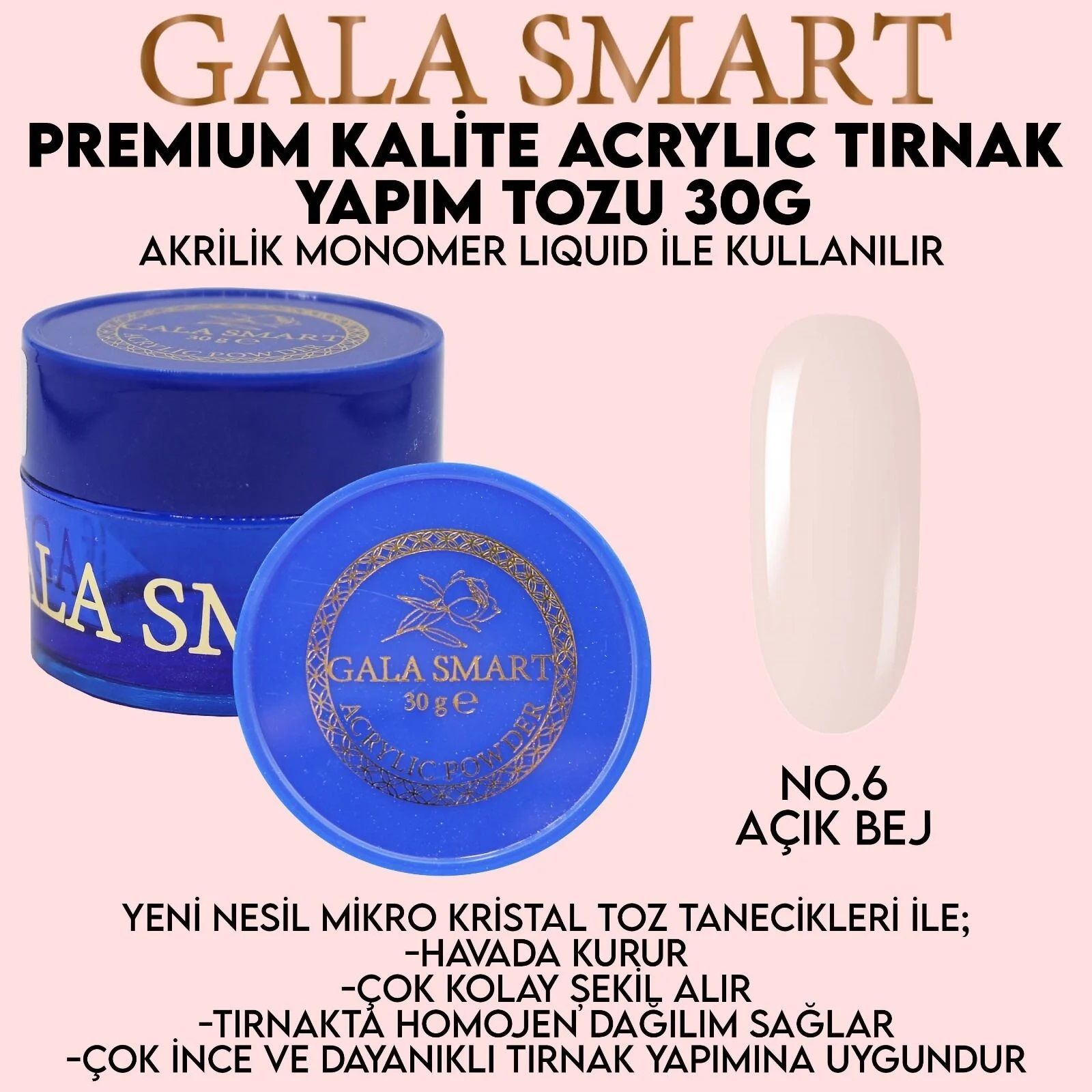 AKRİLİK TOZ PREMİUM 30 g - NO:06