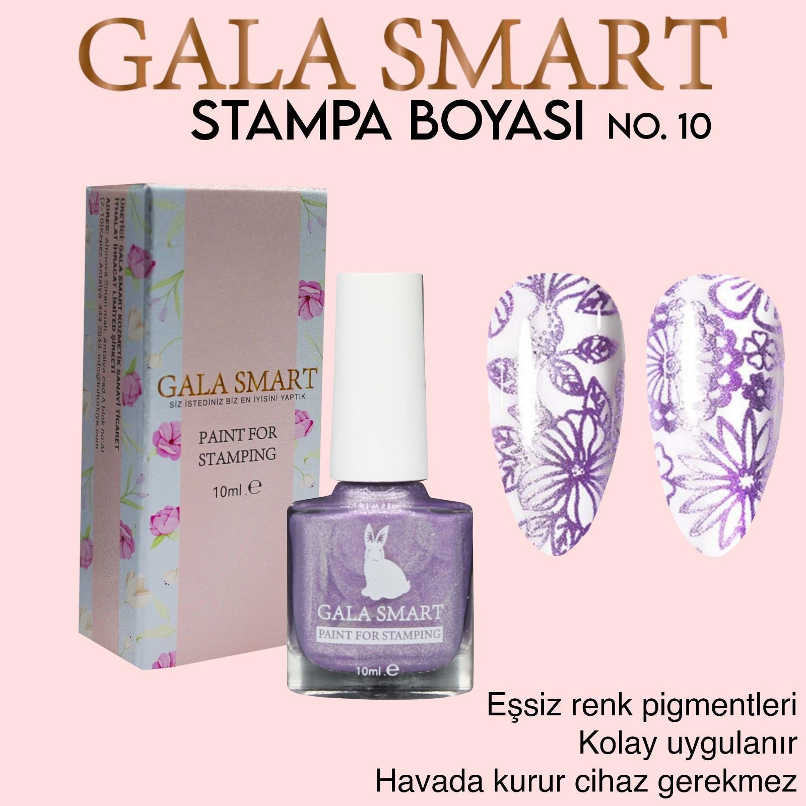 GALA SMART - STAMPA BOYASI 10 ML NO:10