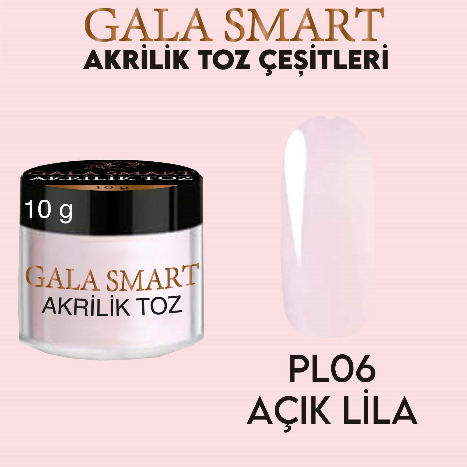 AKRİLİK TOZ 10 G - AÇIK LİLA