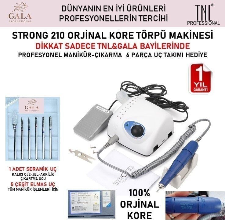 STRONG 210 TIRNAK TÖRPÜ MAKİNASI