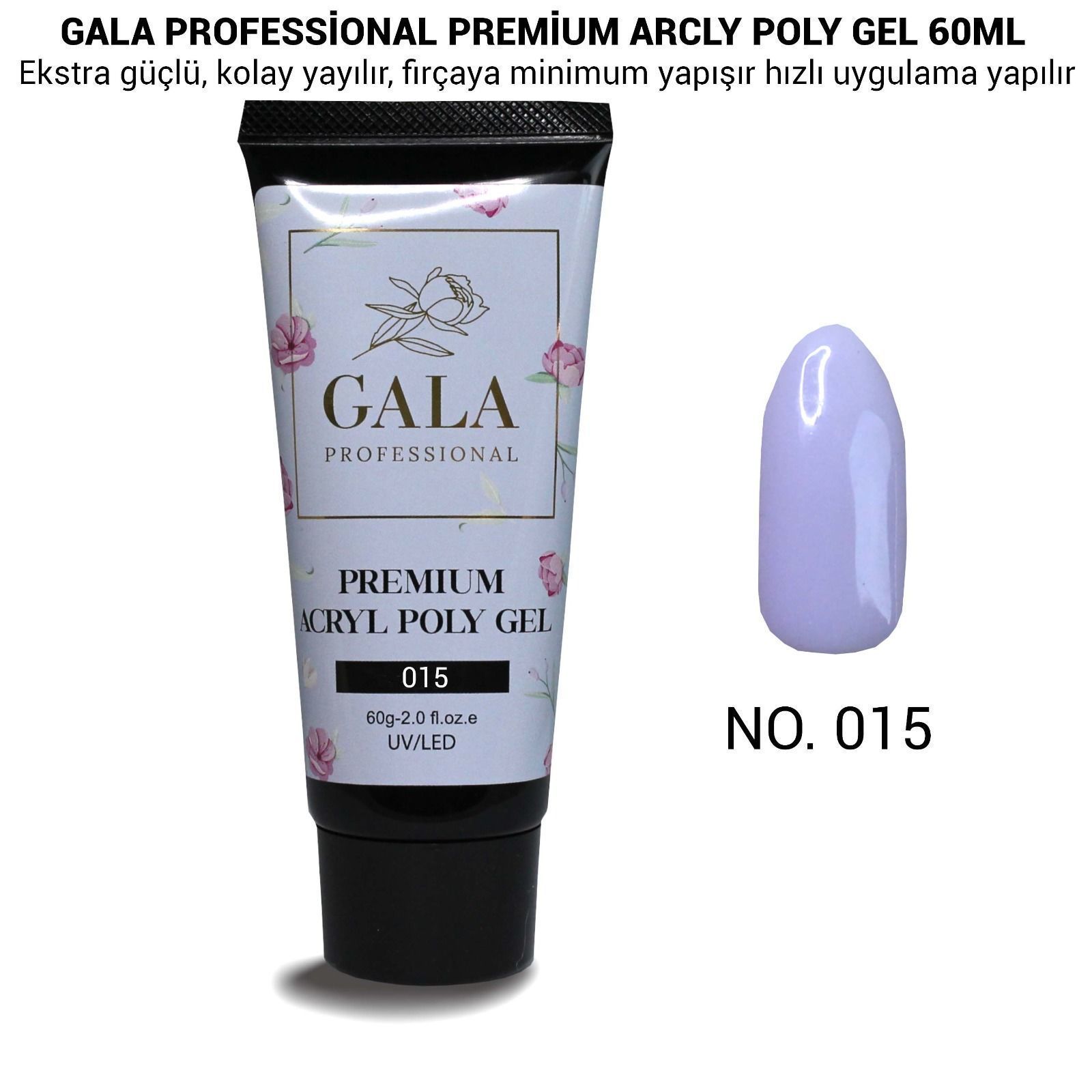 GALA PREMİUM ARCLY POLY JEL 60 ML NO:15