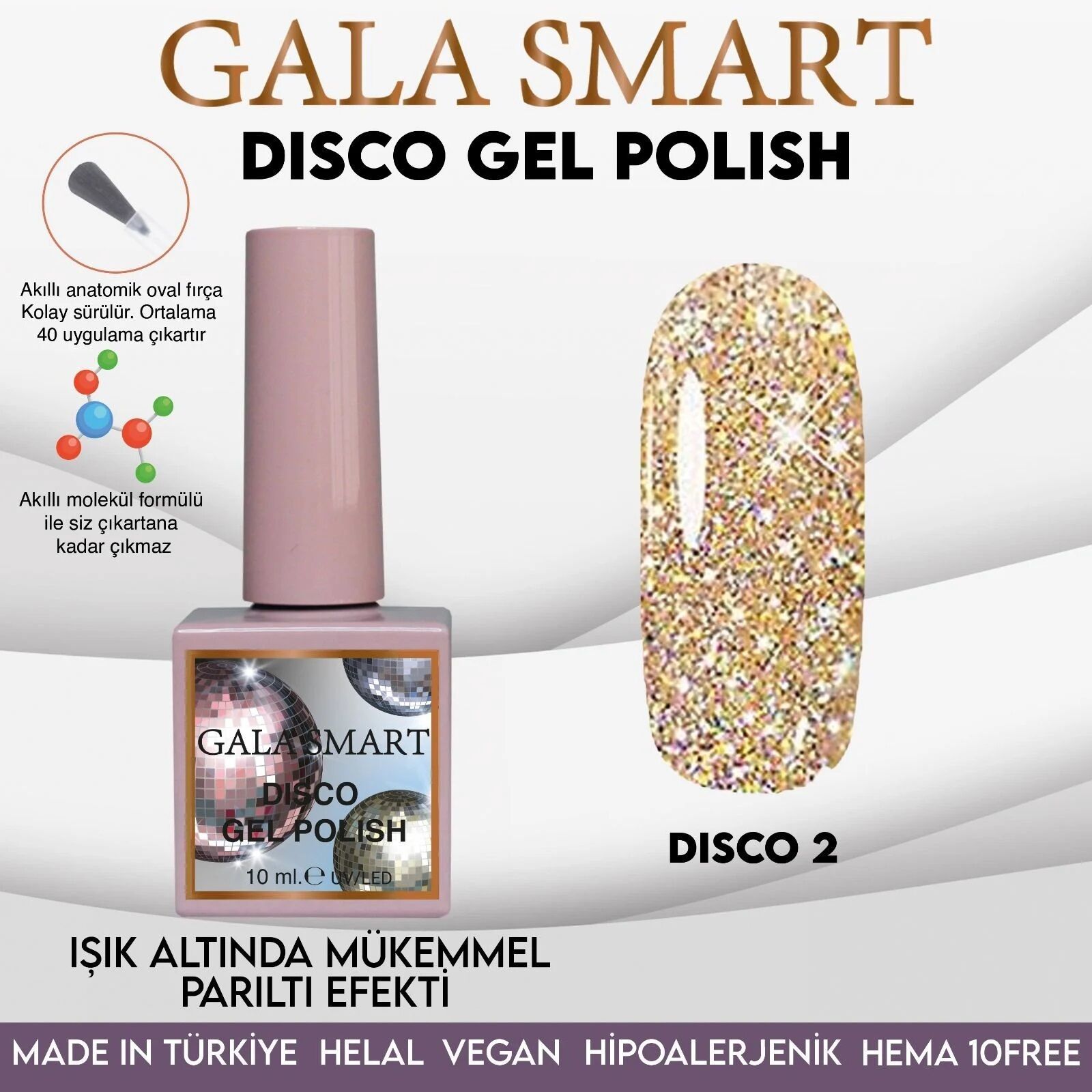 GALA SMART DİSCO KALICI OJE 10 ml NO:02