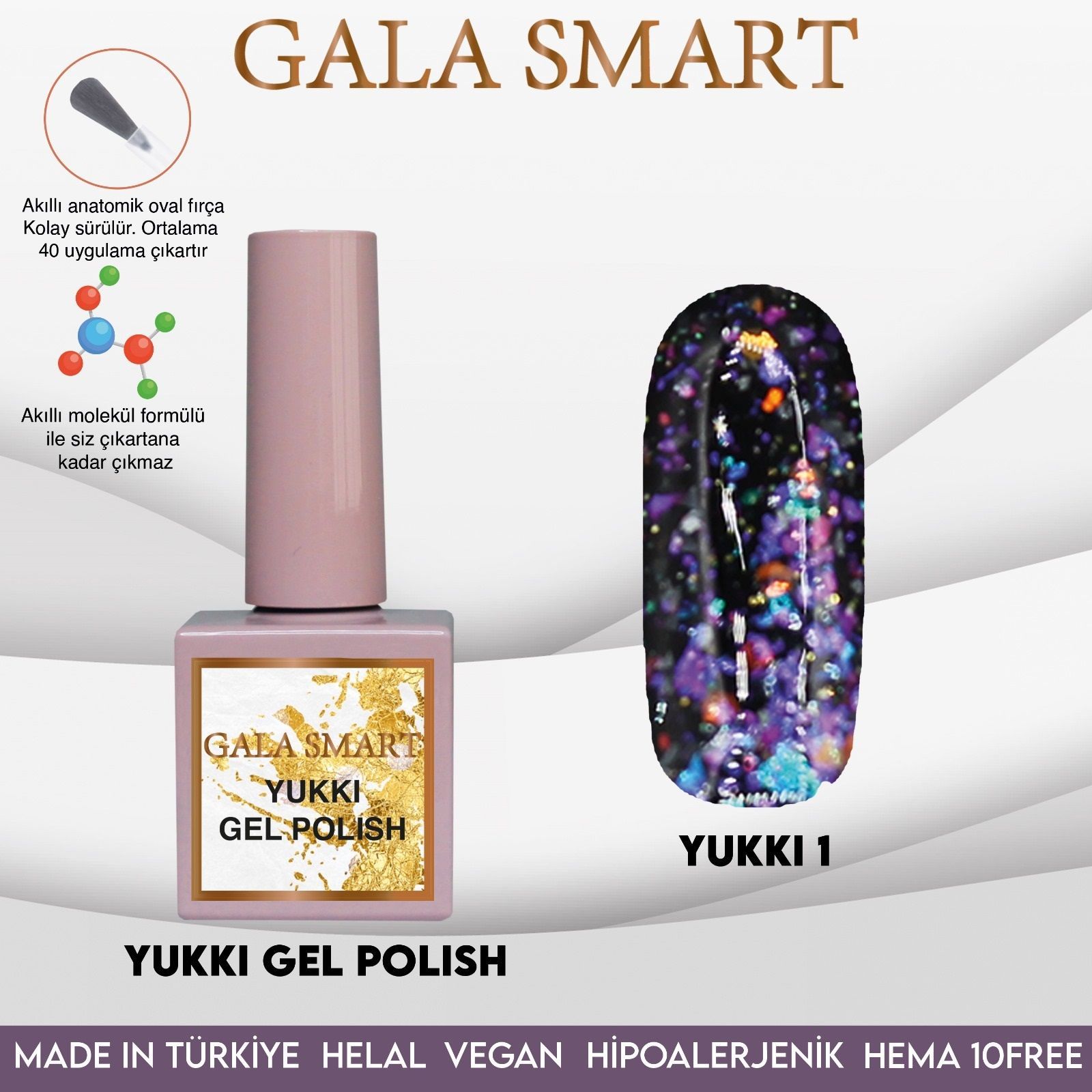 GALA SMART YUKKİ KALICI OJE 10 ml NO:01