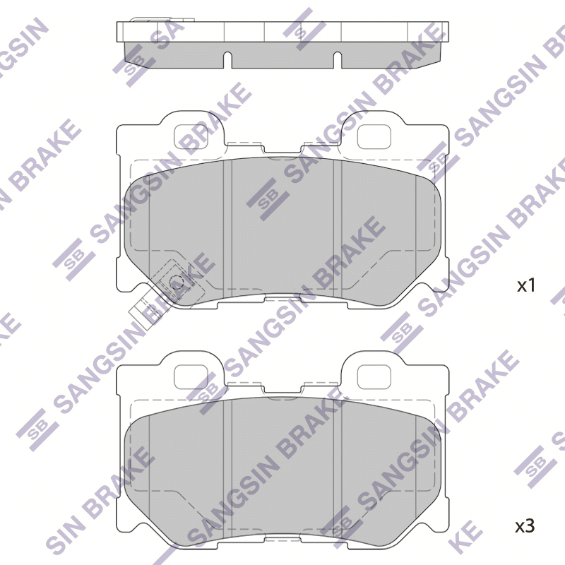 BRAKE PAD REAR FX (S51) FX37/FX30D 2008-