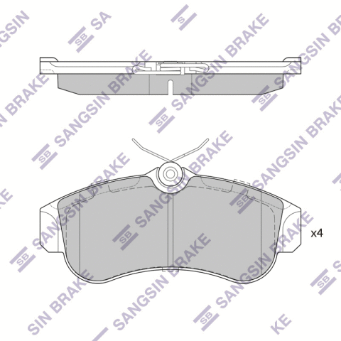 BRAKE PAD FRONT PRIMARY (P11) ALMERA (N16) 1996-1999