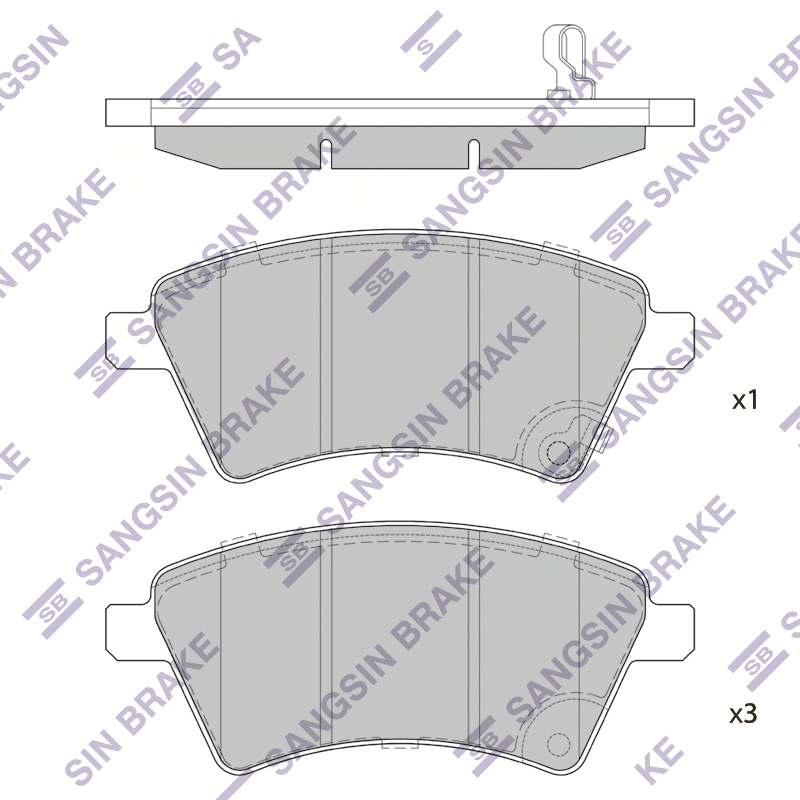 BRAKE PAD FRONT SX4 (EY-GY) 2010-2013