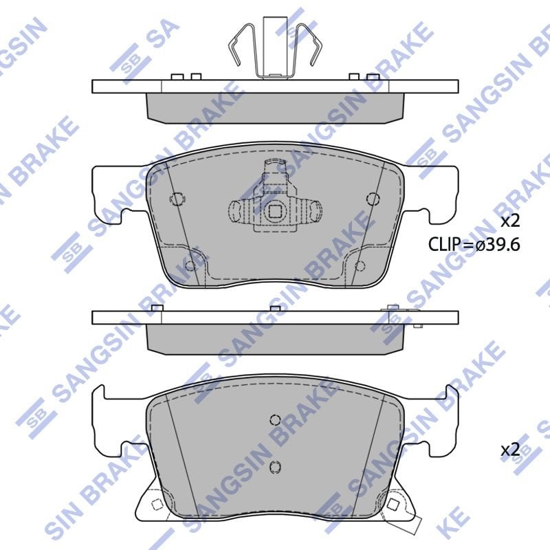 BRAKE PAD FRONT 16 INCH 300 MM ASTRA K 2016-