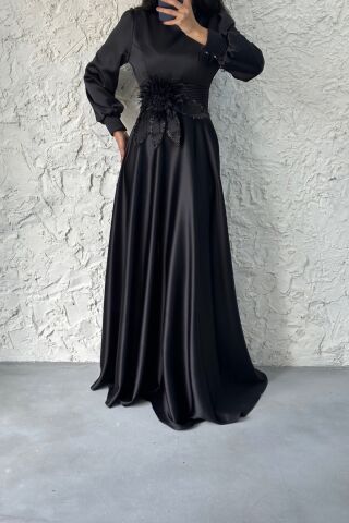 Navy Blue Maxi Dress - Chiffon Gown - Crochet Lace Strap Dress - Lulus