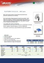 AXİS BA60CKD PLATFORM TERAZİLERİ