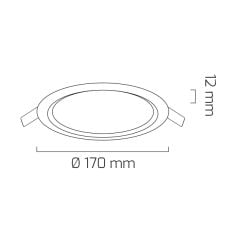 Goya GY 1758 12W Sıva Altı Led Panel Armatür