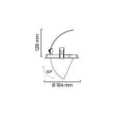 Goya GY 3030-36 40W COB Led Downlight Armatür