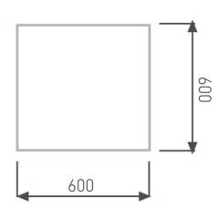 ACK 36W Sıva Altı Backlight Led Panel Armatür 60X60 AP20-26600