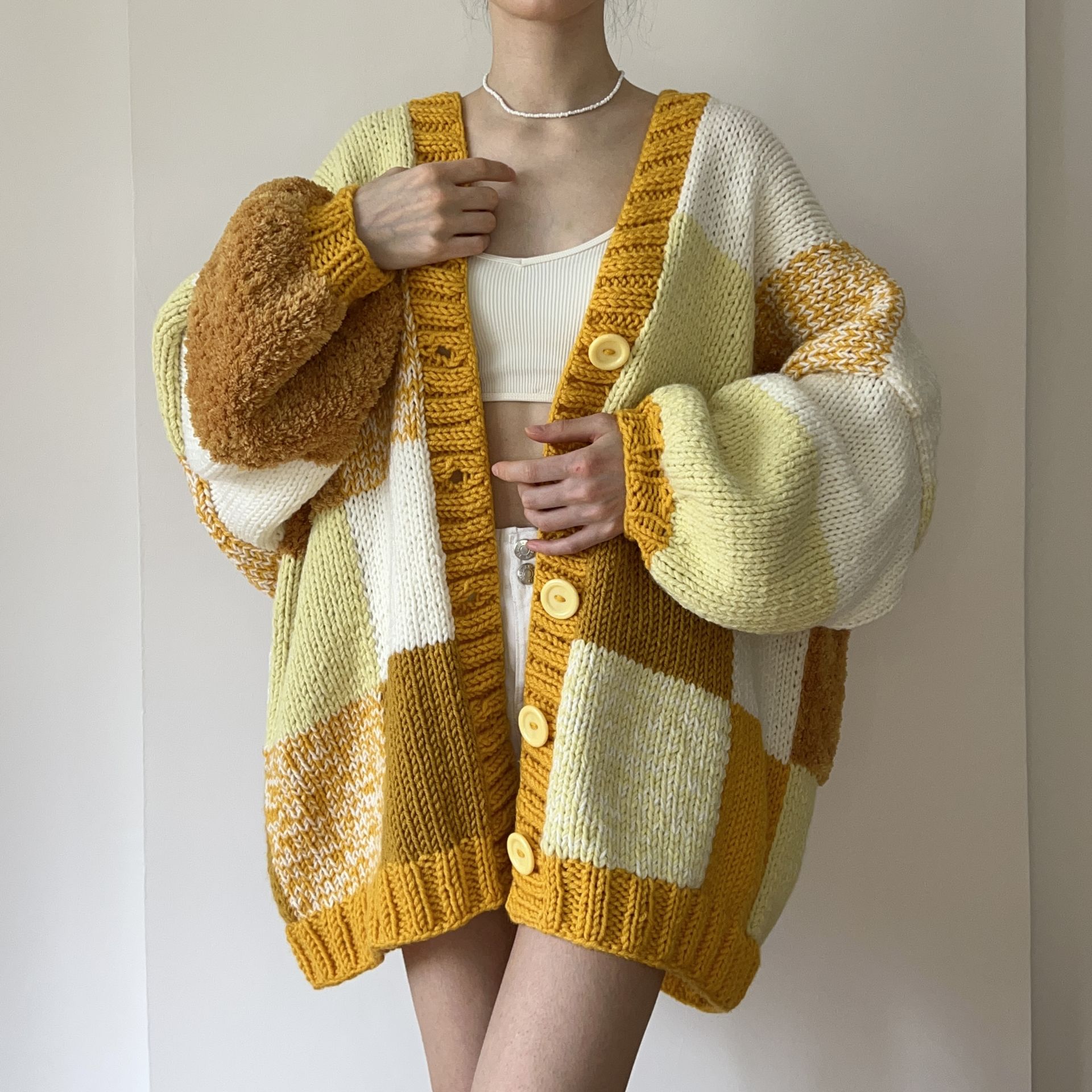 Our Knitted Patchwork Cardigan