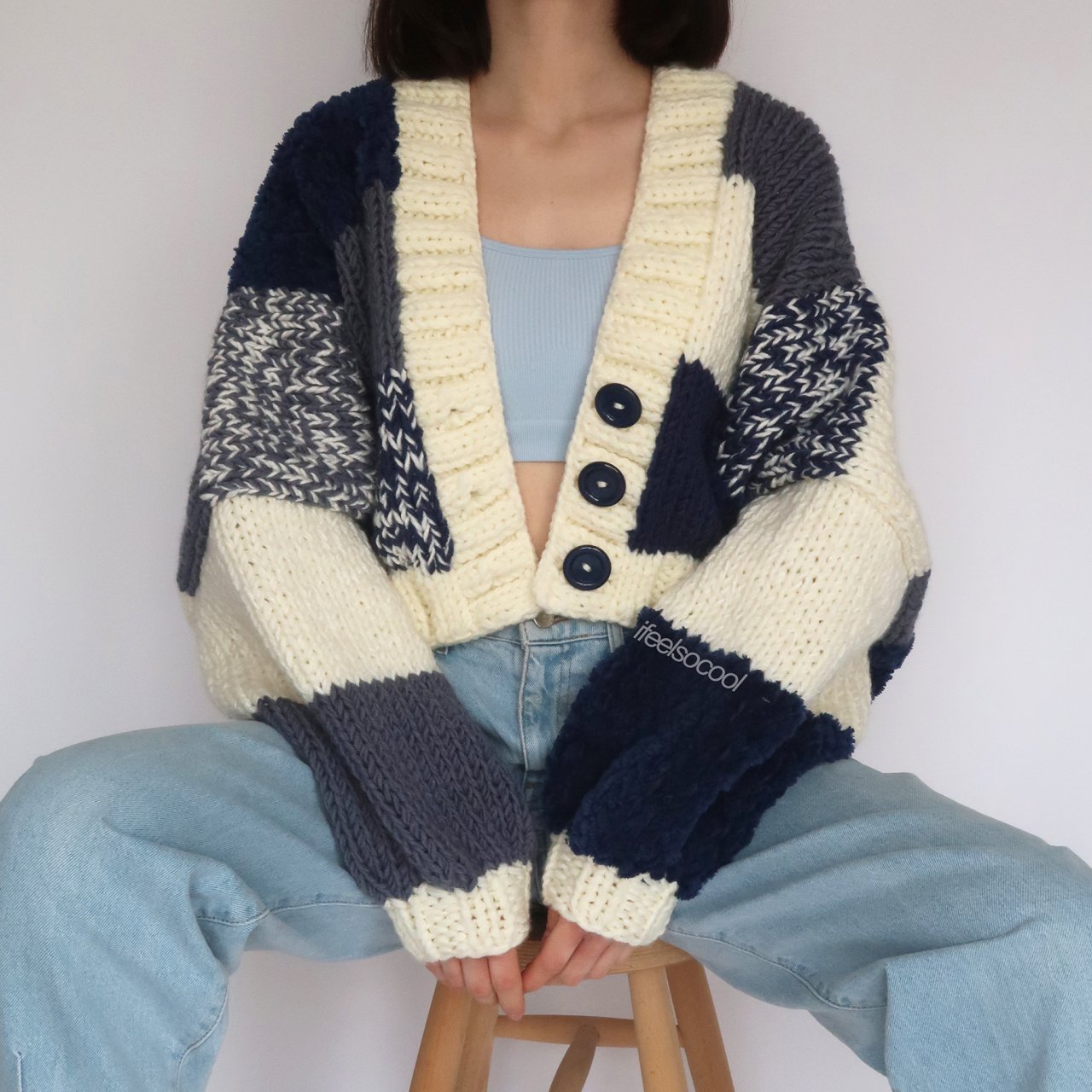 Midnight Sky Patchwork Cardigan