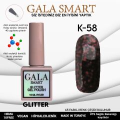 K58 Gala Smart Glitter Kalıcı Oje 10 ml